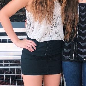 NWOT forever 21 lace up skirt
